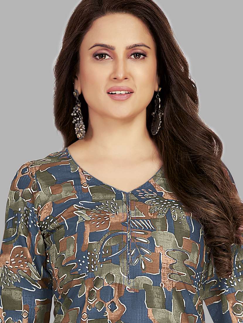 women printed unstitched salwar suit set - 22079473 - Standard Image - 2