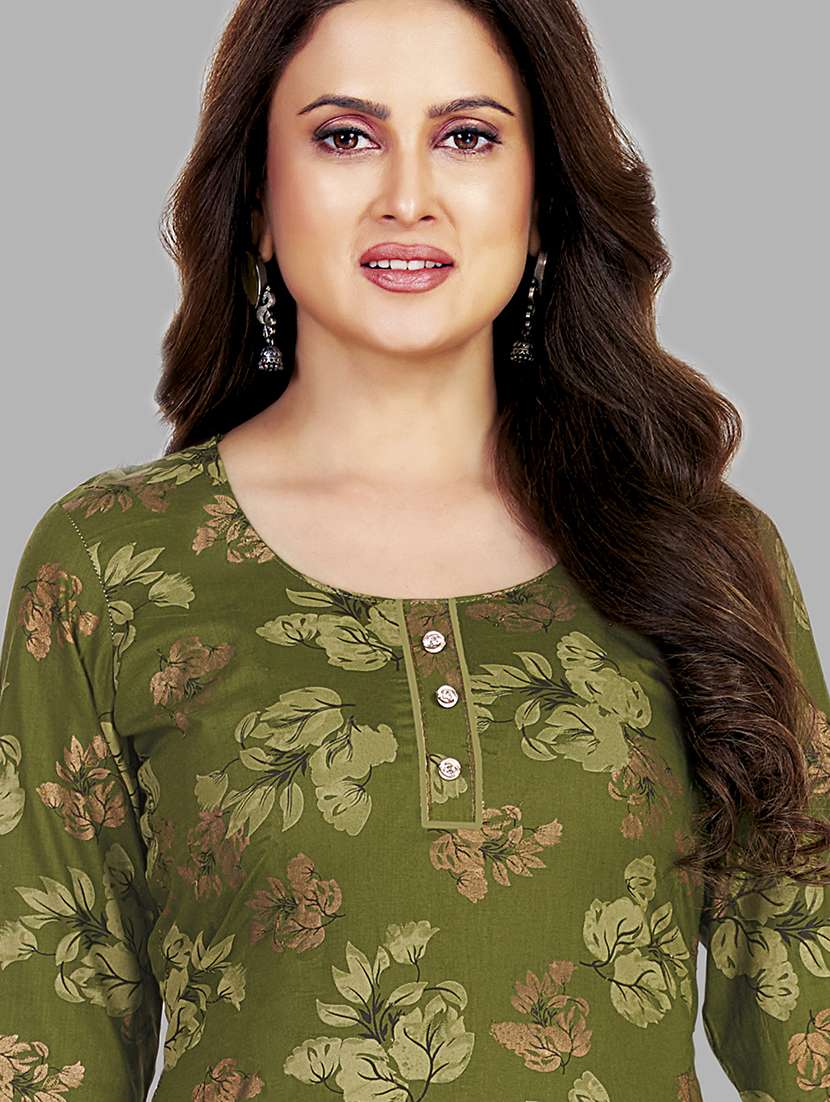 women floral printed unstitched salwar suit set - 22079475 -  Standard Image - 2