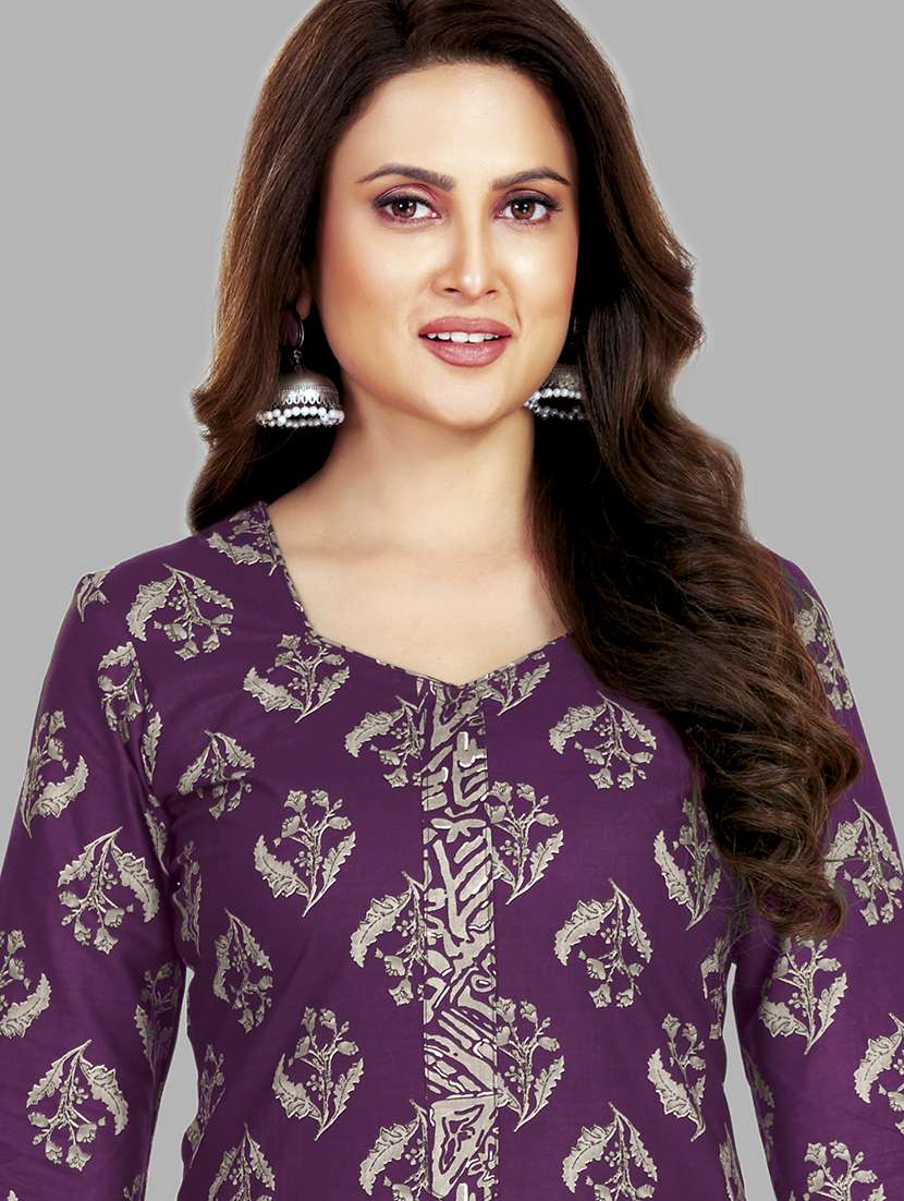 women printed unstitched salwar suit set - 22079486 - Standard Image - 2