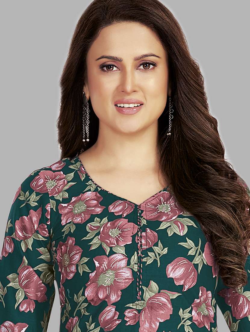 women floral printed unstitched salwar suit set - 22079491 - Standard Image - 2