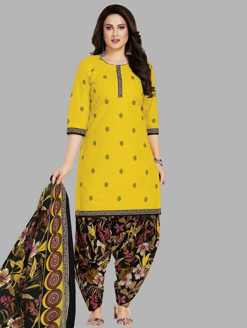 women printed unstitched salwar suit set - 22079500 - Standard Image - 0
