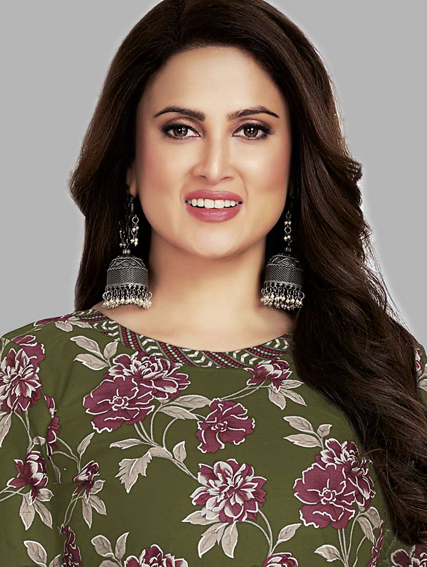 women floral printed unstitched salwar suit set - 22079526 -  Standard Image - 2