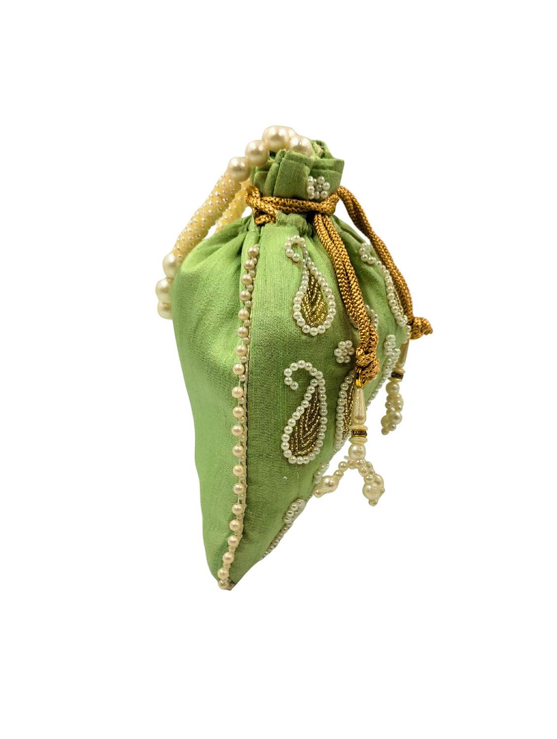 women embroidered potli bag with drawstring - 22079545 -  Standard Image - 2