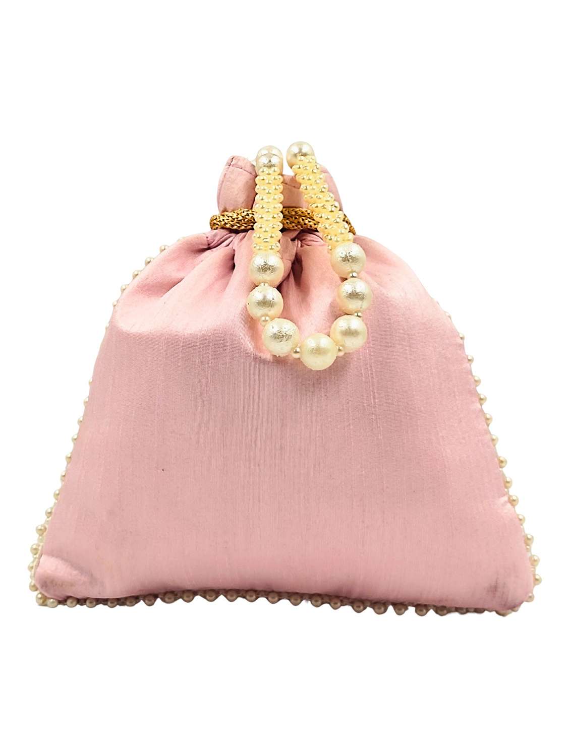 women embroidered potli bag with drawstring - 22079546 - Standard Image - 2