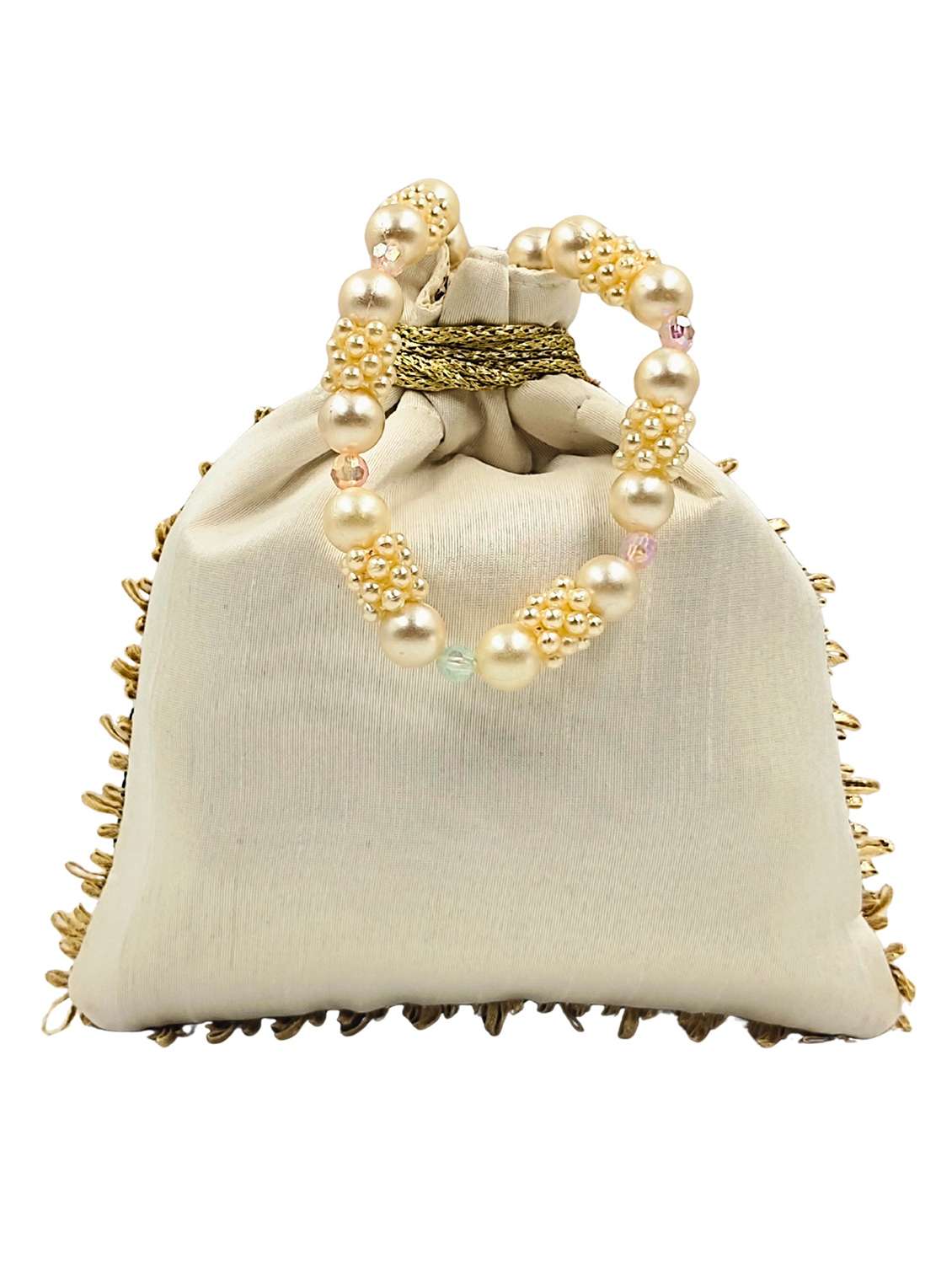 women embroidered potli bag with drawstring - 22079552 -  Standard Image - 2