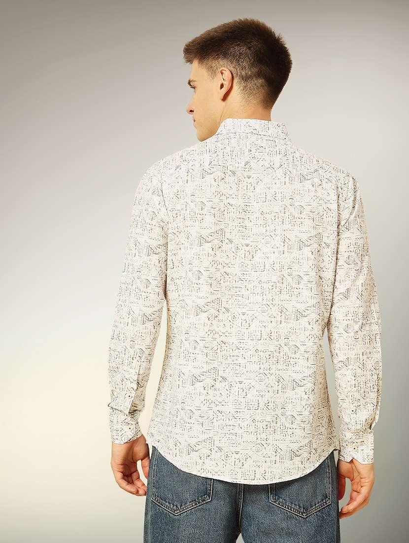 brown cotton casual shirt - 22079661 -  Standard Image - 2