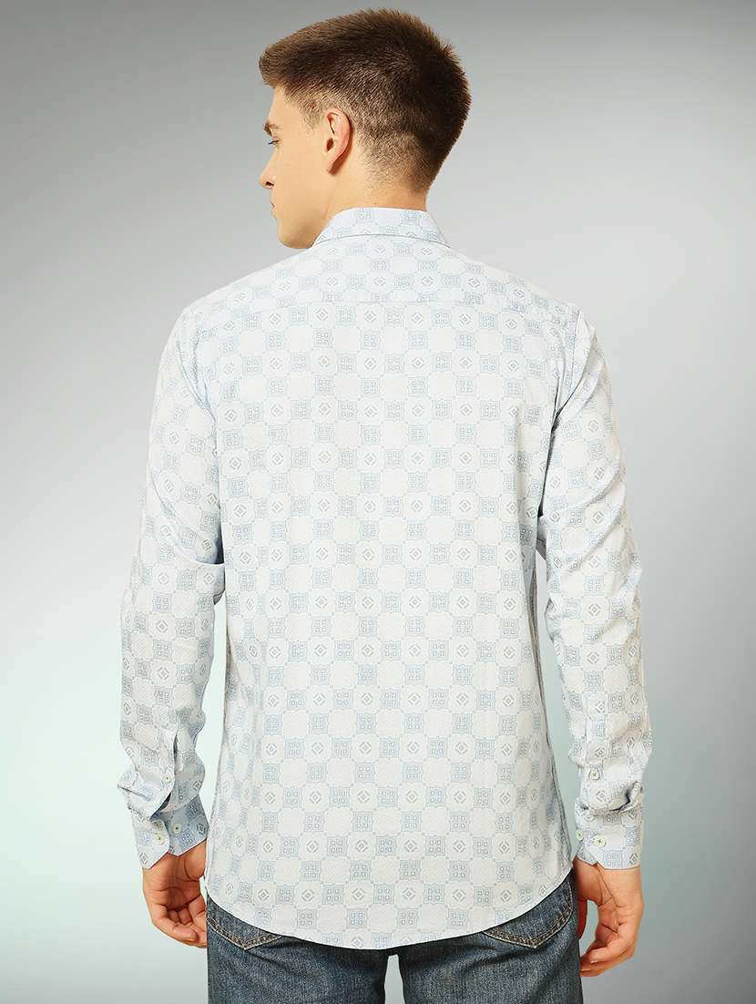 blue cotton casual shirt - 22079665 -  Standard Image - 2