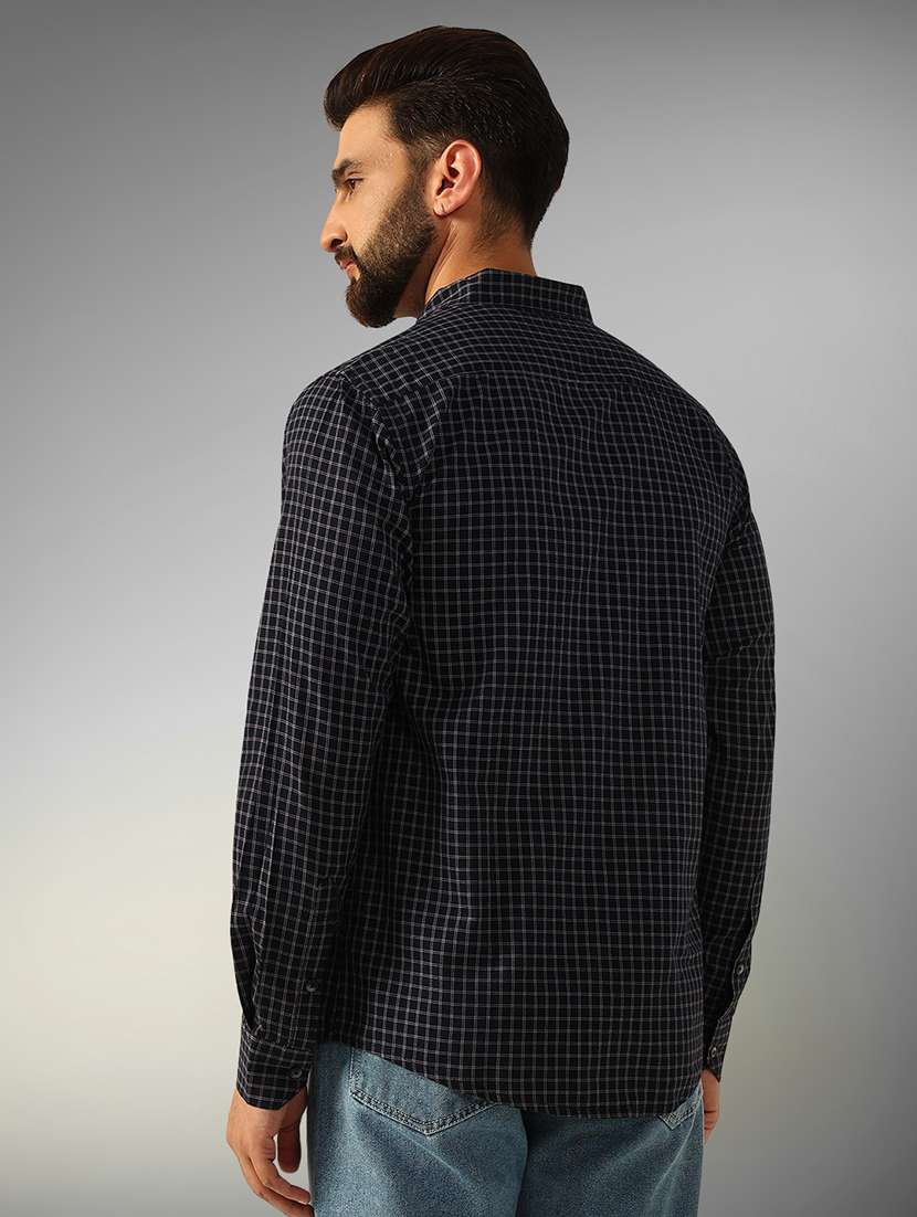 men checkered long sleeve regular fit casual shirt - 22079676 -  Standard Image - 2