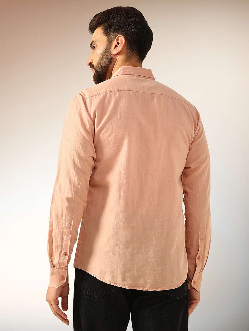 men solid long sleeve regular fit casual shirt - 22079695 -  Standard Image - 2