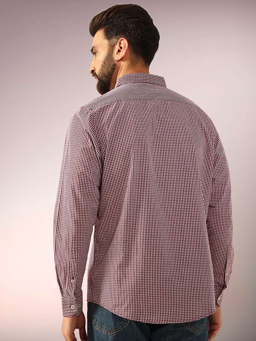 men checkered long sleeve regular fit casual shirt - 22079705 -  Standard Image - 2