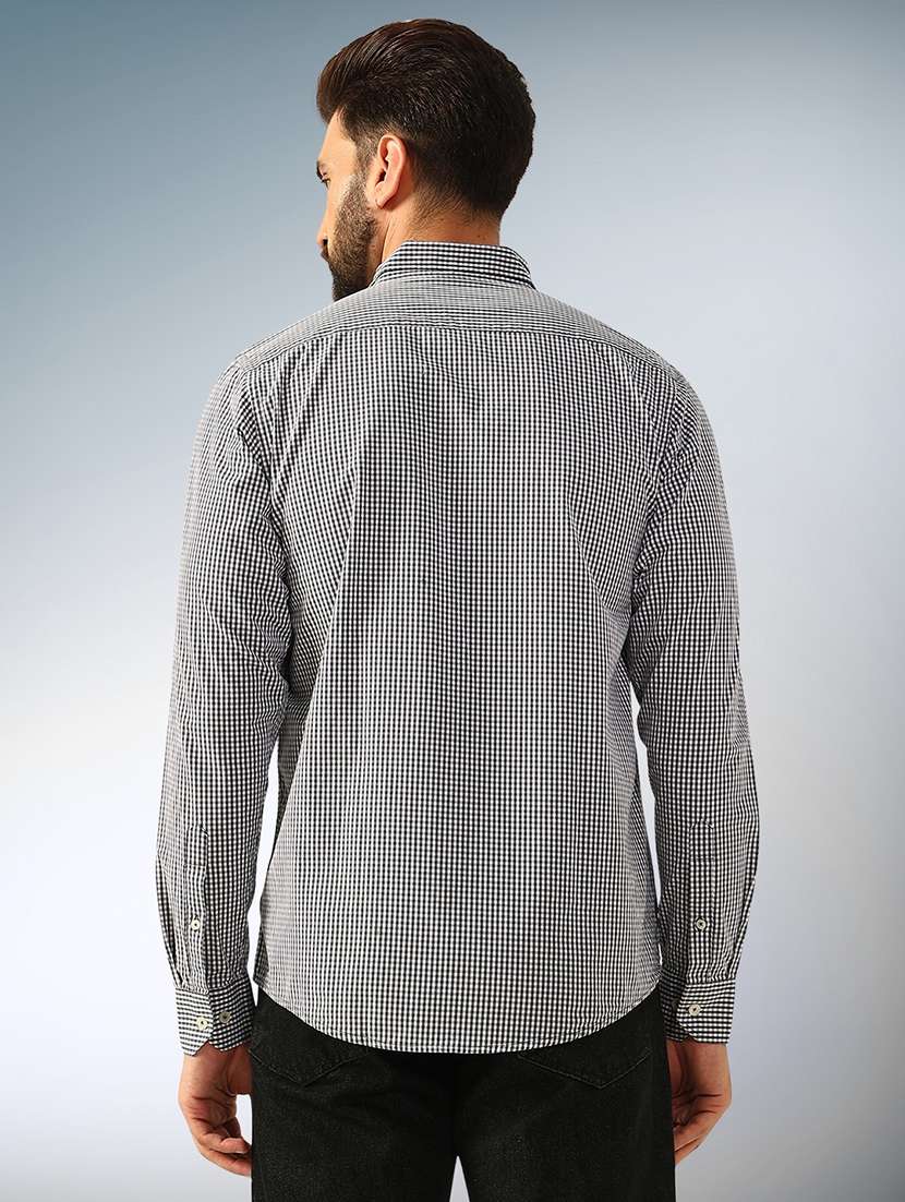 men checkered long sleeve regular fit casual shirt - 22079706 - Standard Image - 2