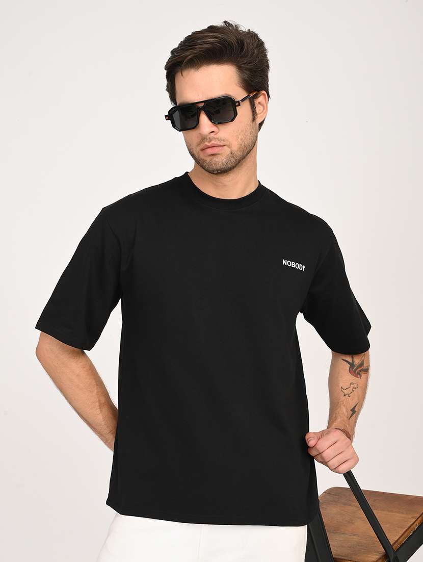 men printed short sleeve loose fit t-shirt