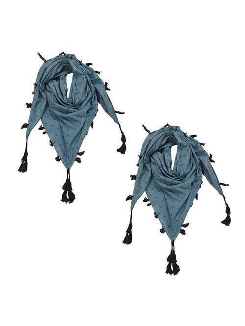 women pack of 2 scarf with tassels - 22079947 - Standard Image - 0