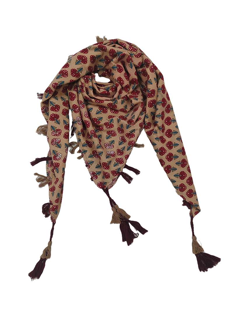 women pack of 2 scarf with tassels - 22079953 - Standard Image - 2