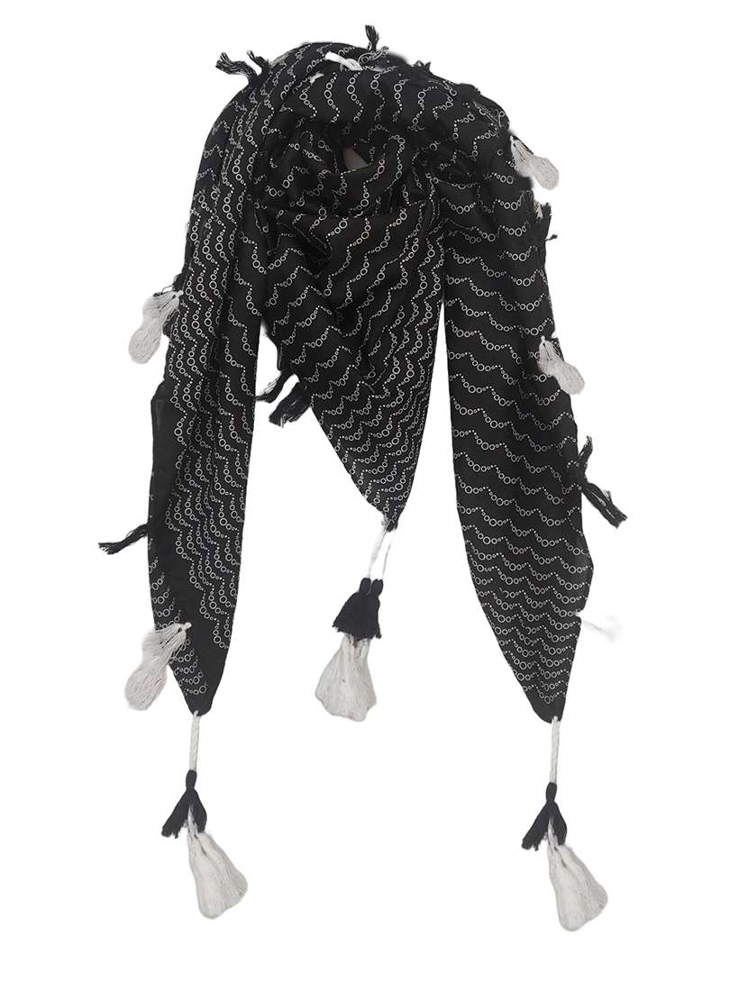 women pack of 2 scarf with tassels - 22079957 - Standard Image - 2