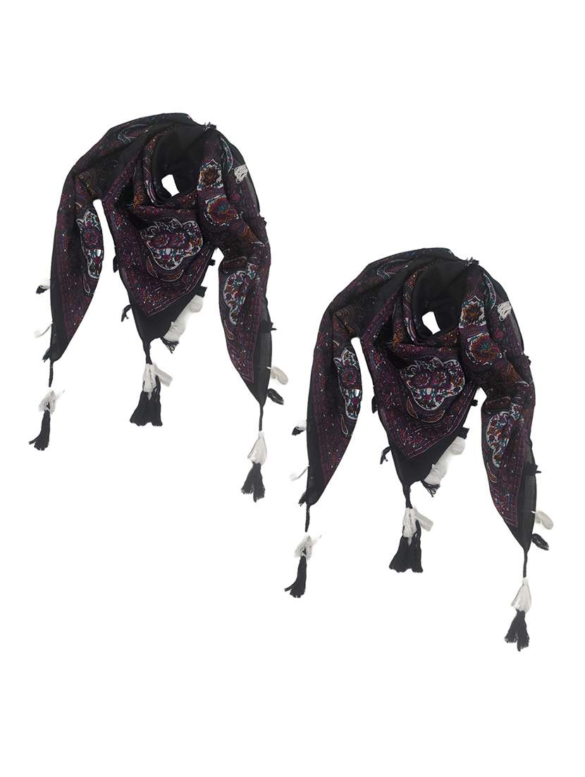 women pack of 2 scarf with tassels - 22079959 - Zoom Image - 0