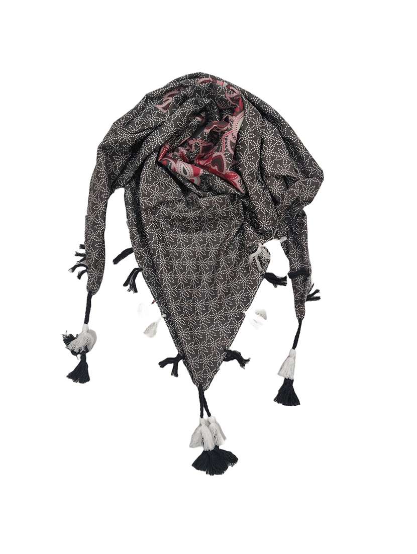 women pack of 2 scarf with tassels - 22079965 - Standard Image - 2