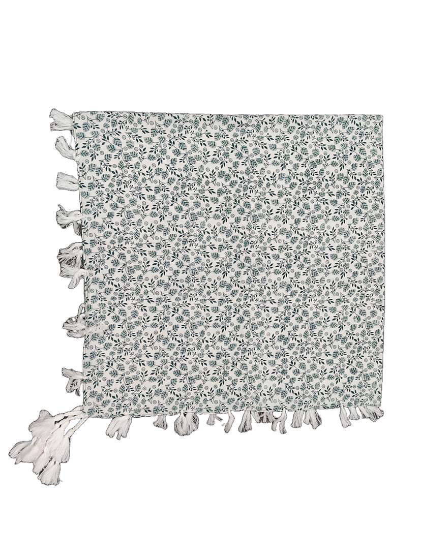 women floral printed scarf with tassels - 22079970 -  Standard Image - 2