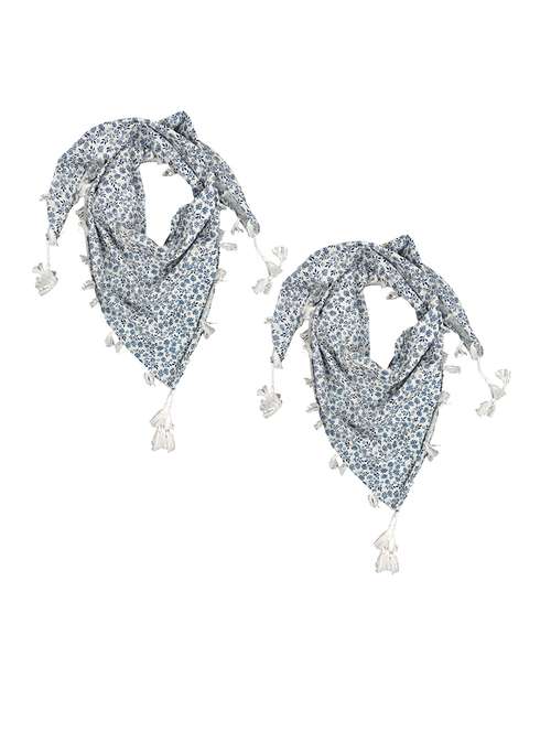 women pack of 2 scarf with tassels