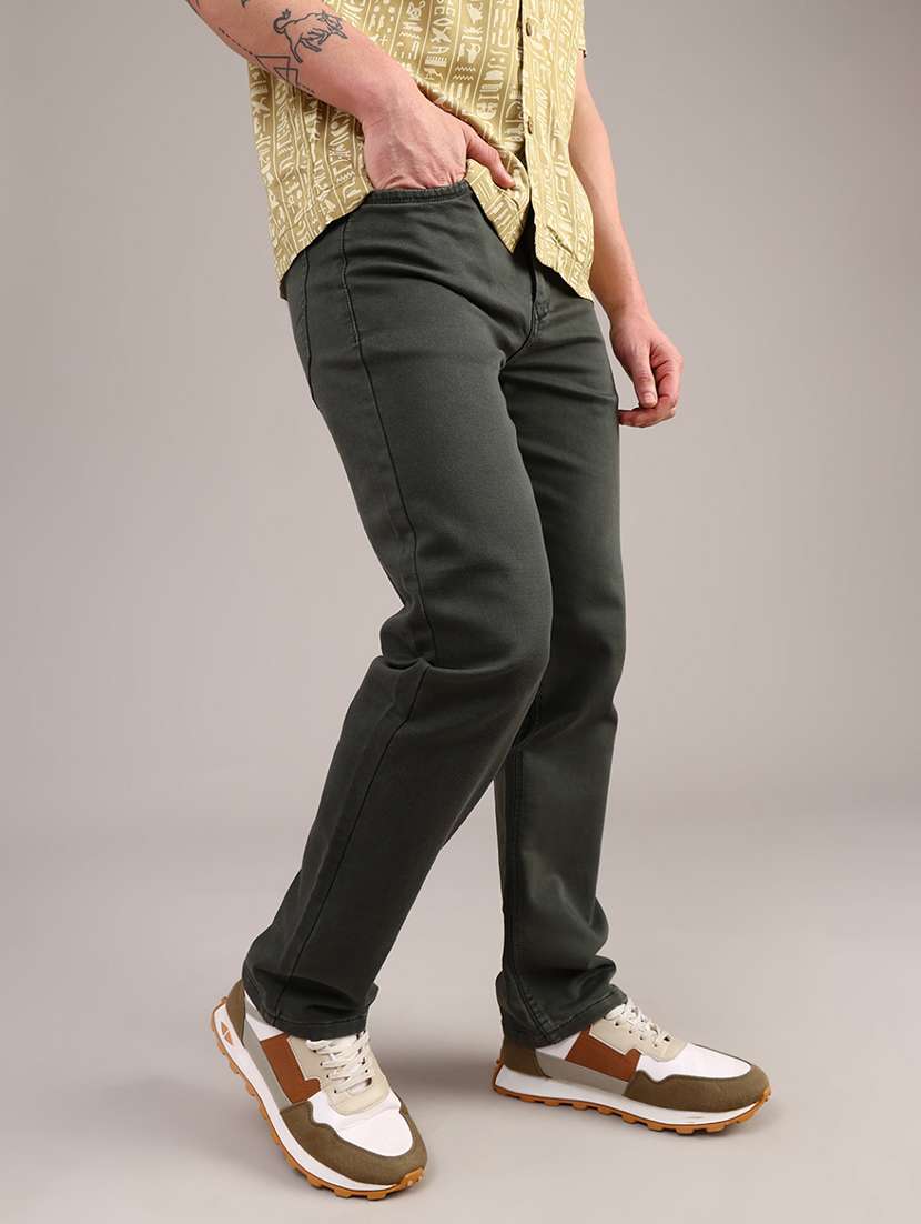 men plain mid rise full length jeans - 22080253 -  Standard Image - 2