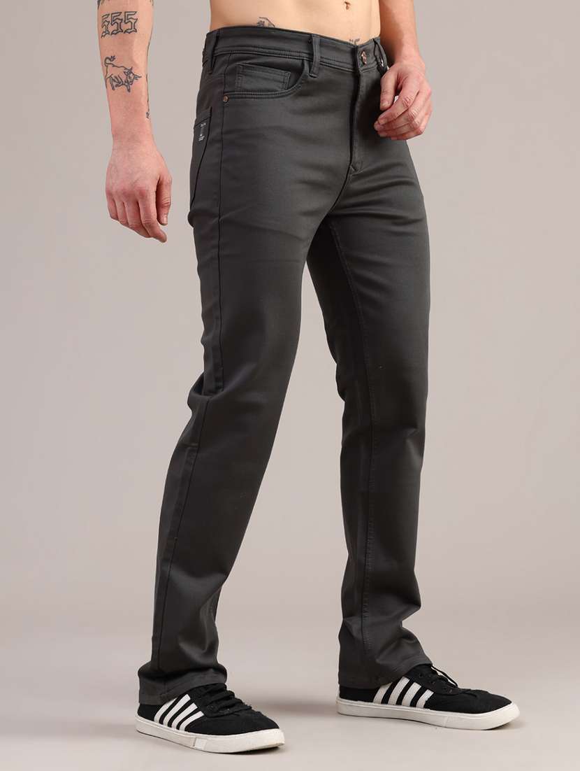 men grey mid rise full length straight fit jeans - 22080260 -  Standard Image - 2