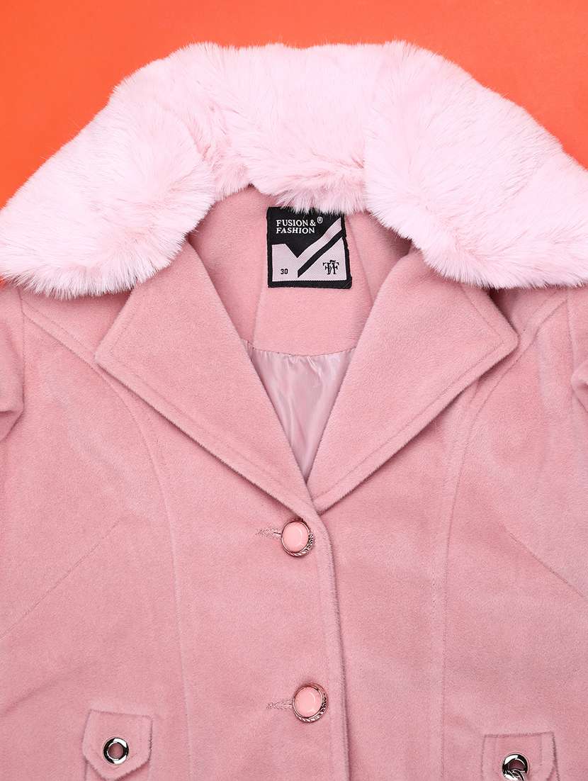 girls solid long sleeve regular blazer - 22080300 -  Standard Image - 2