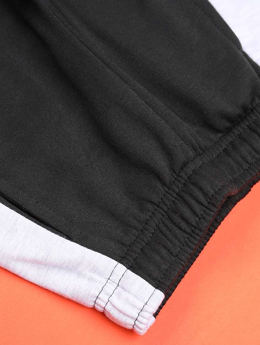 boys color blocked mid rise track pant - 22080303 -  Standard Image - 2