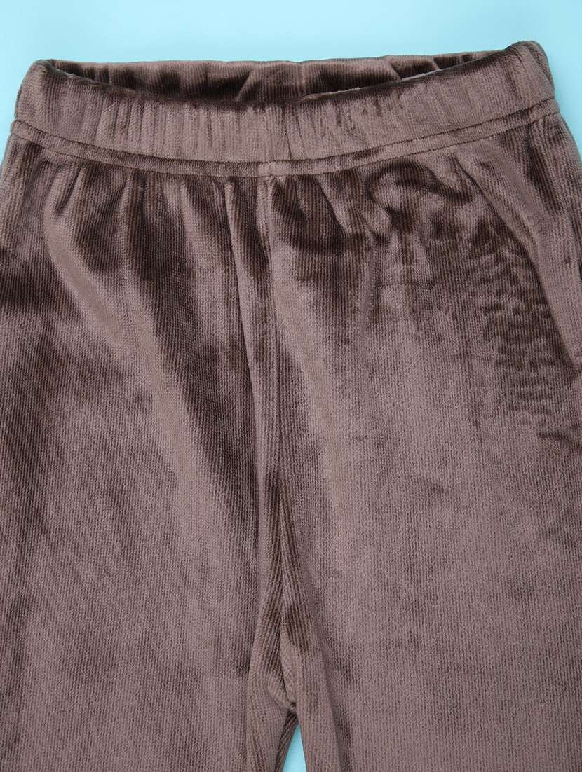 girls solid mid rise pyjama - 22080489 -  Standard Image - 2