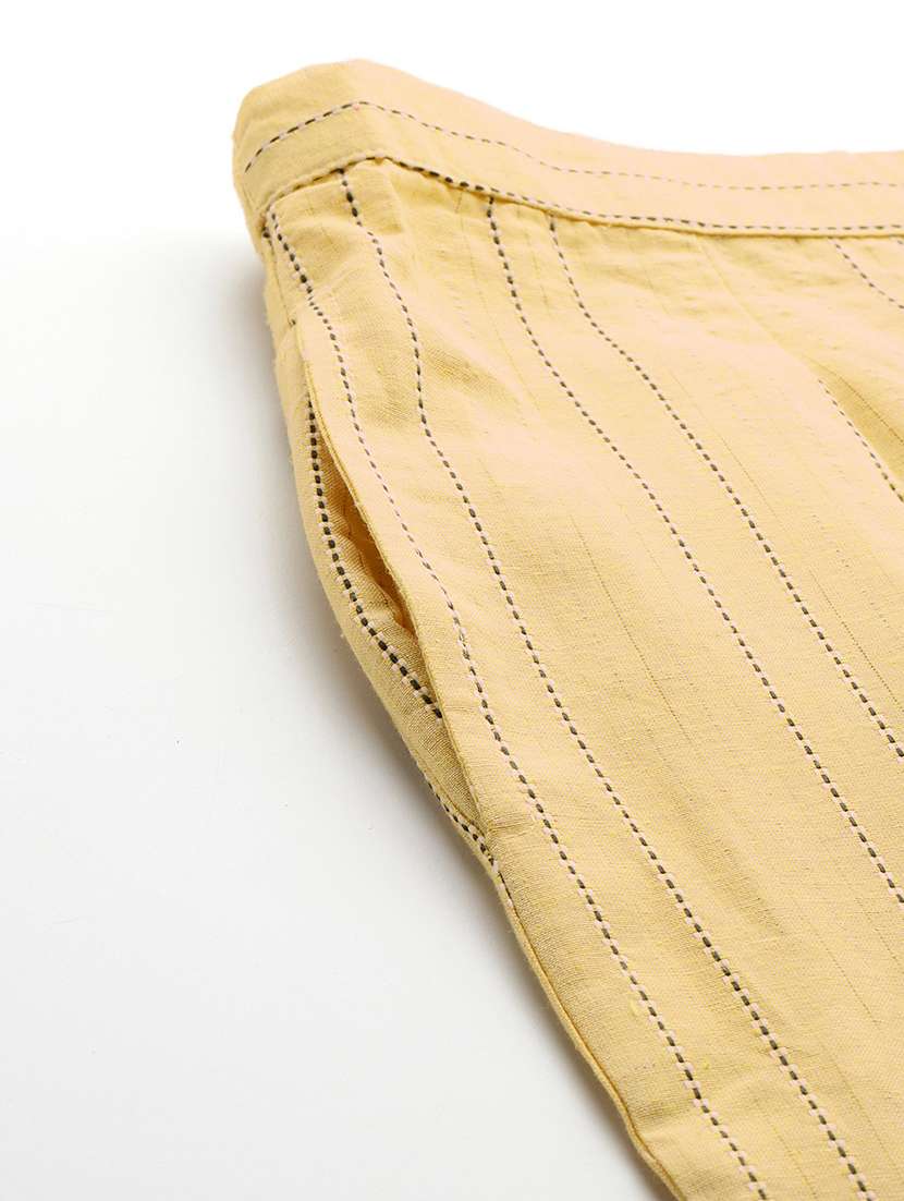 yellow cotton top and trouser set coord - 22080530 - Standard Image - 7