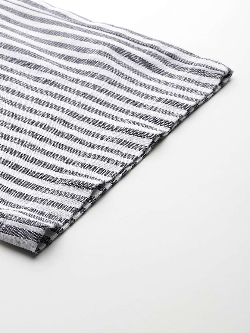 women striped top and trouser co-ord set - 22080541 -  Standard Image - 7