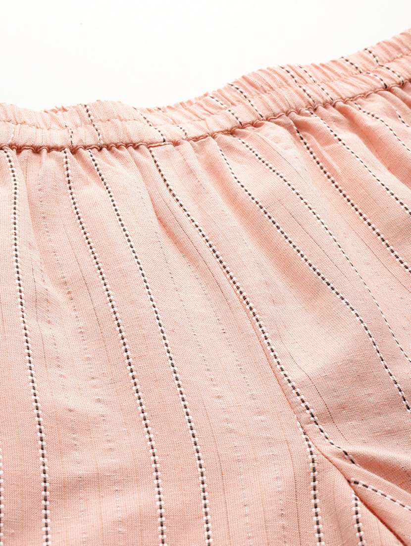 women striped top and palazzo co-ord set - 22080543 -  Standard Image - 7