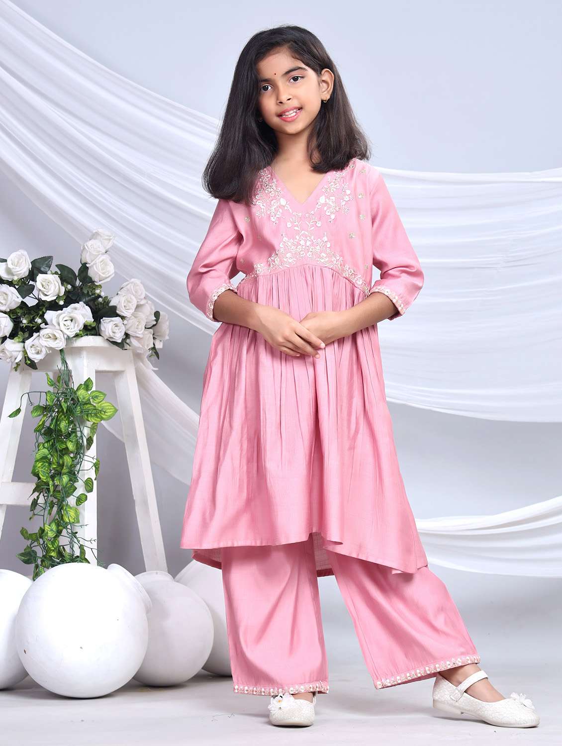 grey silk blend suit set - 22080645 -  Standard Image - 2