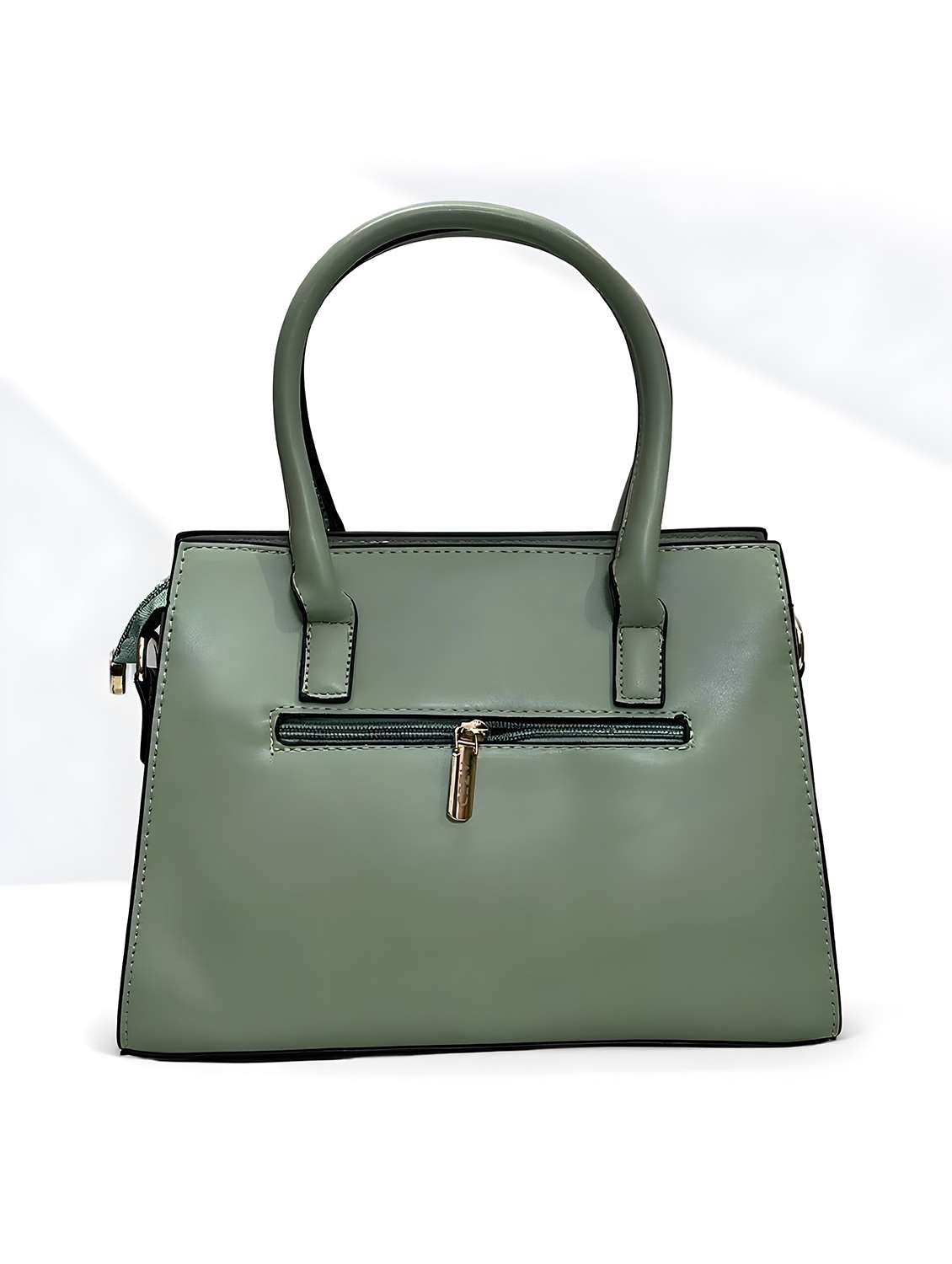 green geometric print handbag with handle - 22080792 - Standard Image - 2