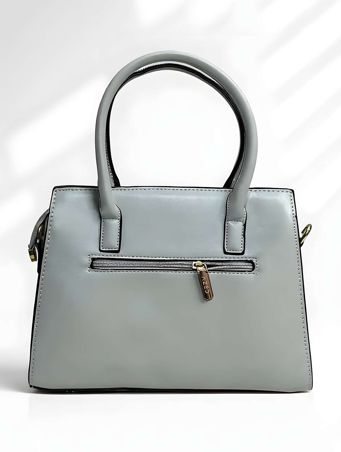 grey geometric print handbag with handle - 22080793 - Standard Image - 2