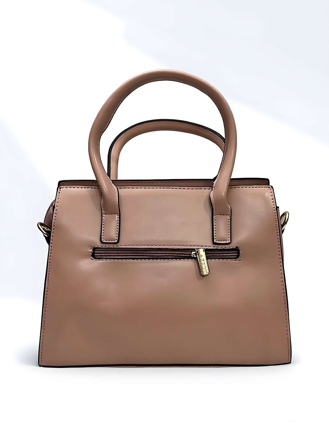 peach geometric print handbag with handle - 22080794 - Standard Image - 2