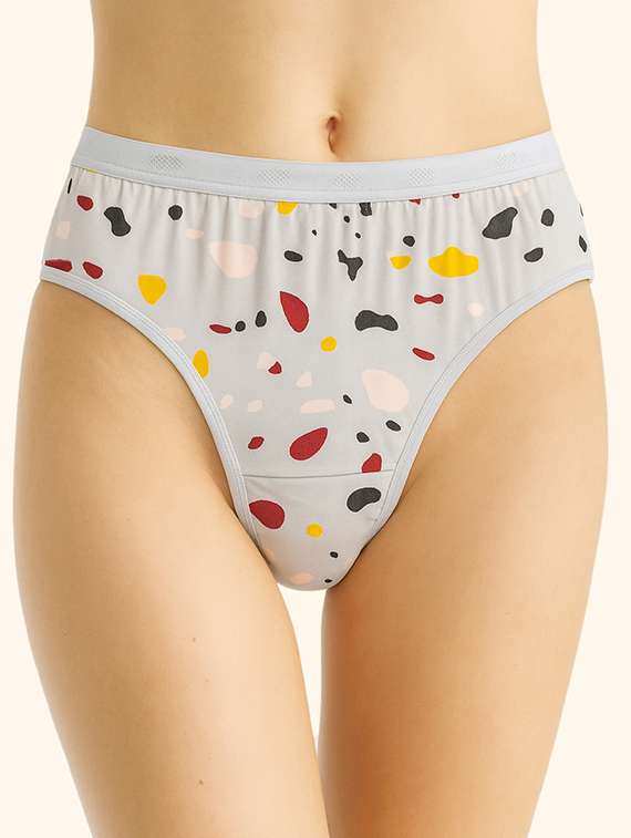 women pack of 3 printed mid rise hipster panty - 22081007 -  Standard Image - 2