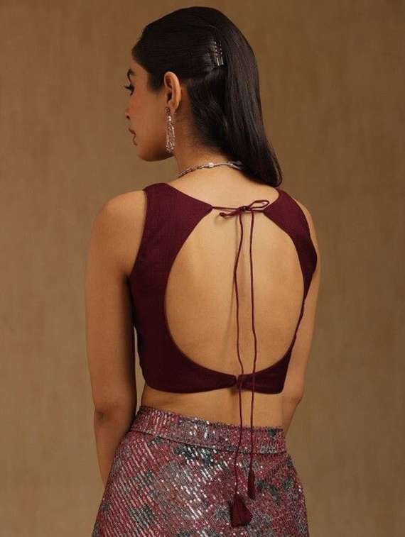 women solid sleeveless stitched blouse - 22081520 -  Standard Image - 2