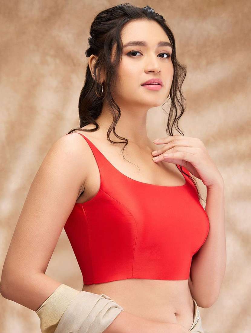 women solid sleeveless stitched blouse - 22081525 - Standard Image - 2
