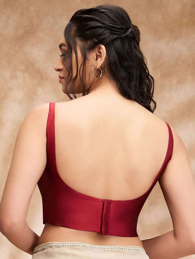women solid sleeveless stitched blouse - 22081530 - Standard Image - 2