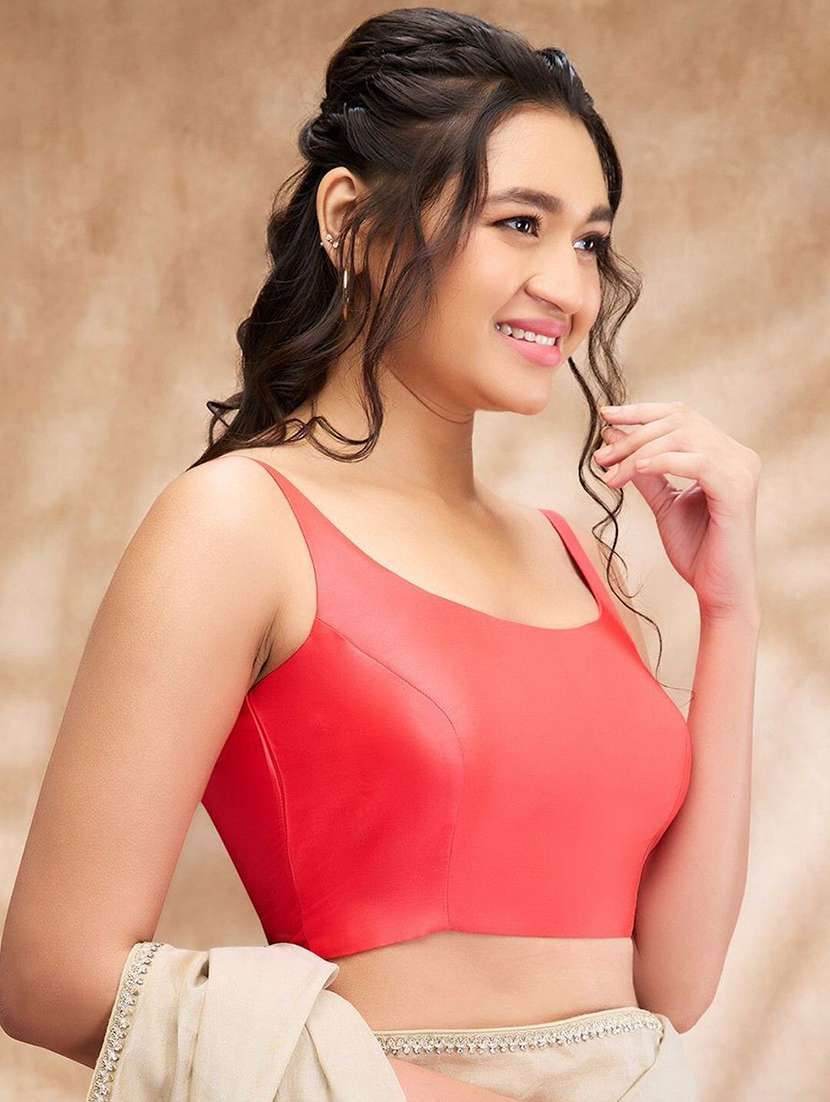 women solid sleeveless stitched blouse - 22081531 -  Standard Image - 2