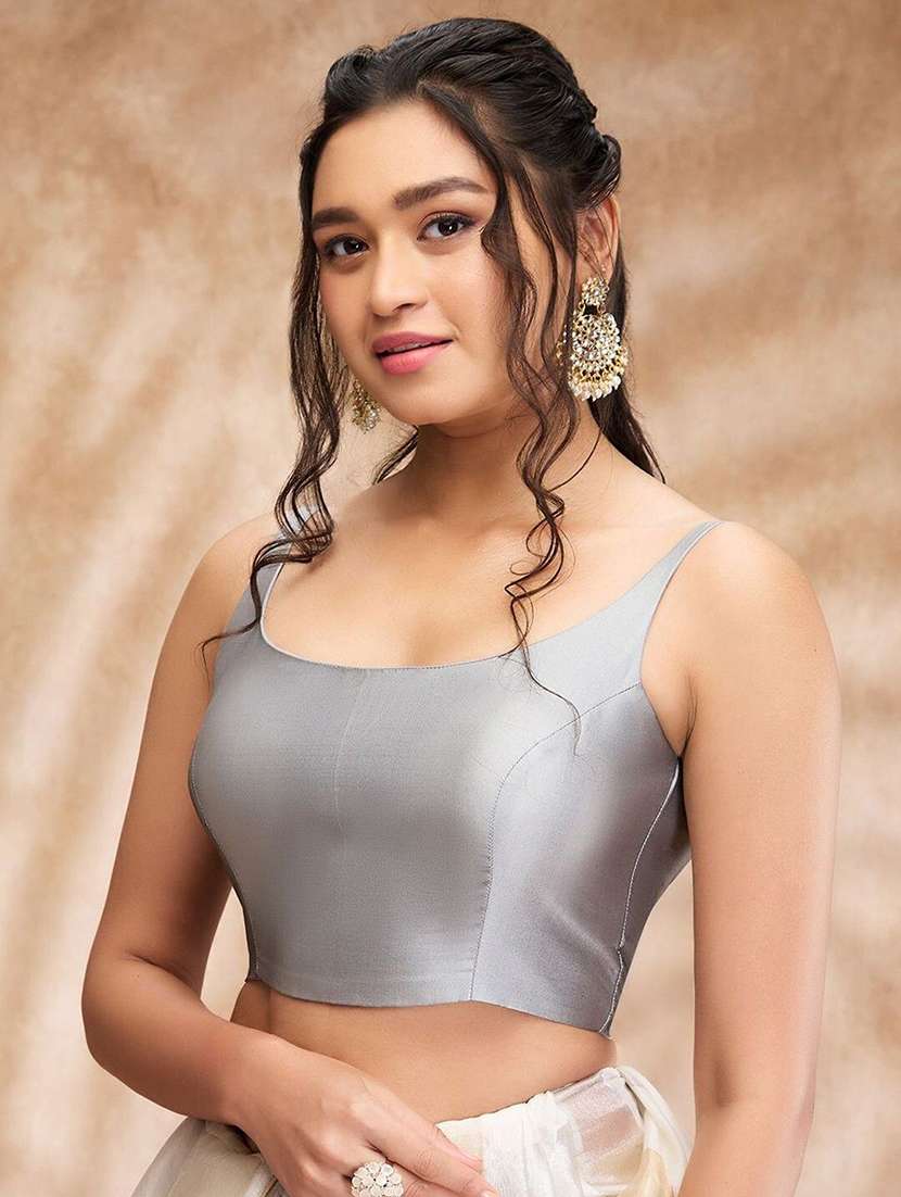 women solid sleeveless stitched blouse - 22081532 - Standard Image - 2