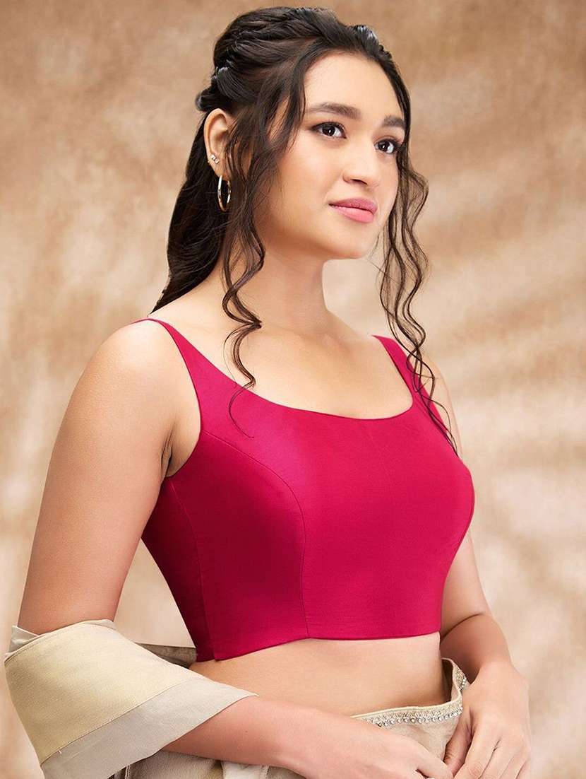 women solid sleeveless stitched blouse - 22081534 - Standard Image - 2