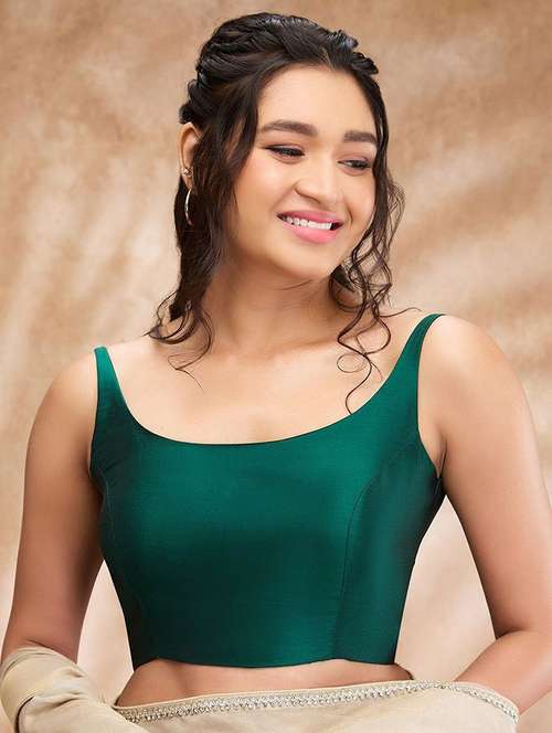 women solid sleeveless stitched blouse - 22081536 -  Standard Image - 0