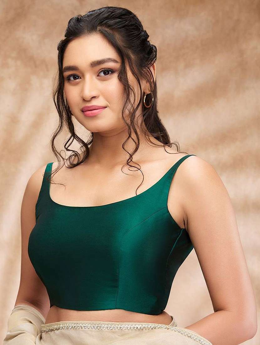 women solid sleeveless stitched blouse - 22081536 - Standard Image - 2