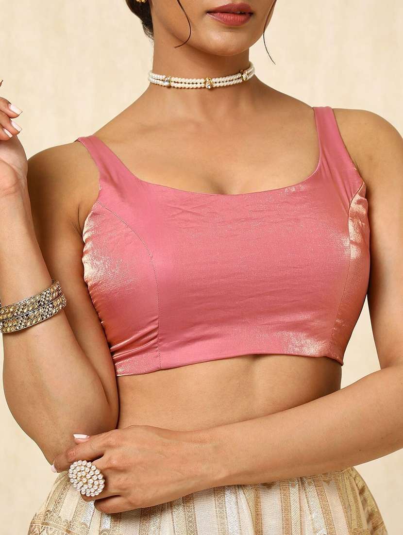 women solid sleeveless stitched blouse - 22081541 - Standard Image - 2