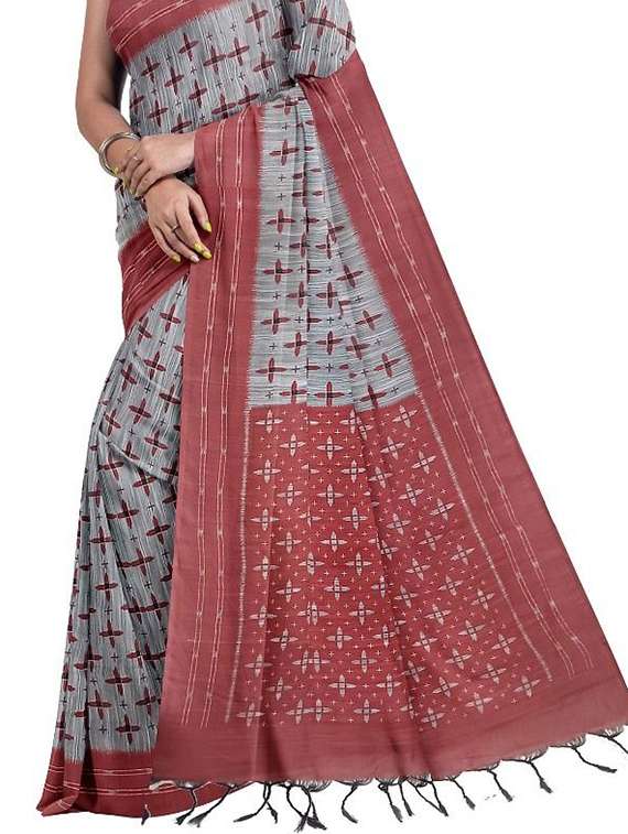 women self design handloom saree with blouse - 22081696 -  Standard Image - 2