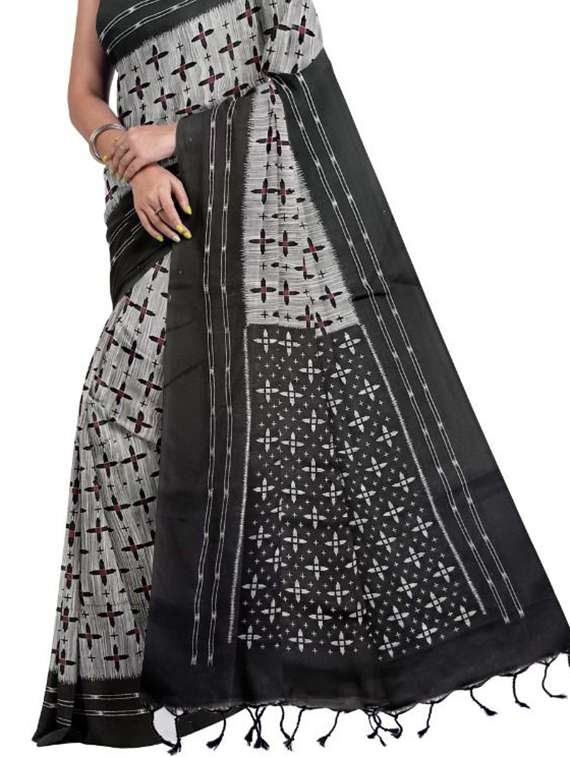 women self design handloom saree with blouse - 22081743 -  Standard Image - 2