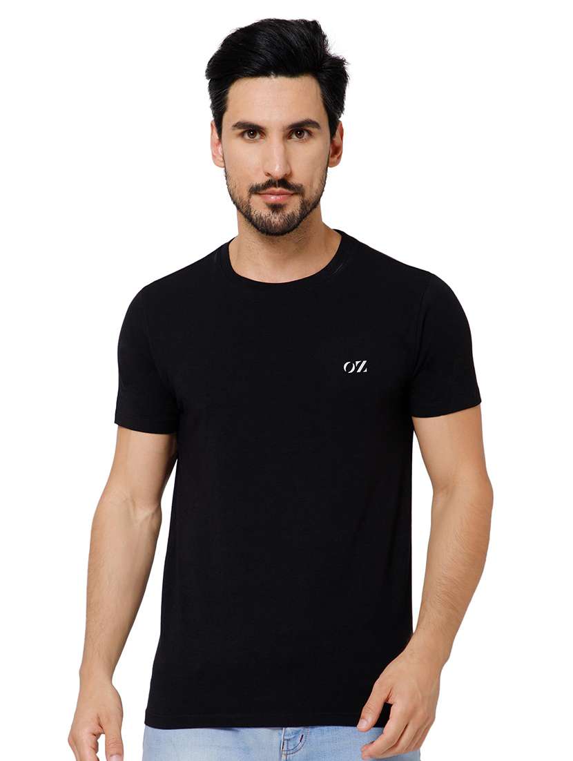 men solid short sleeve slim fit t-shirt - 22081973 -  Standard Image - 2