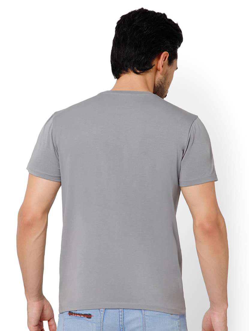 men solid short sleeve slim fit t-shirt - 22081974 -  Standard Image - 2