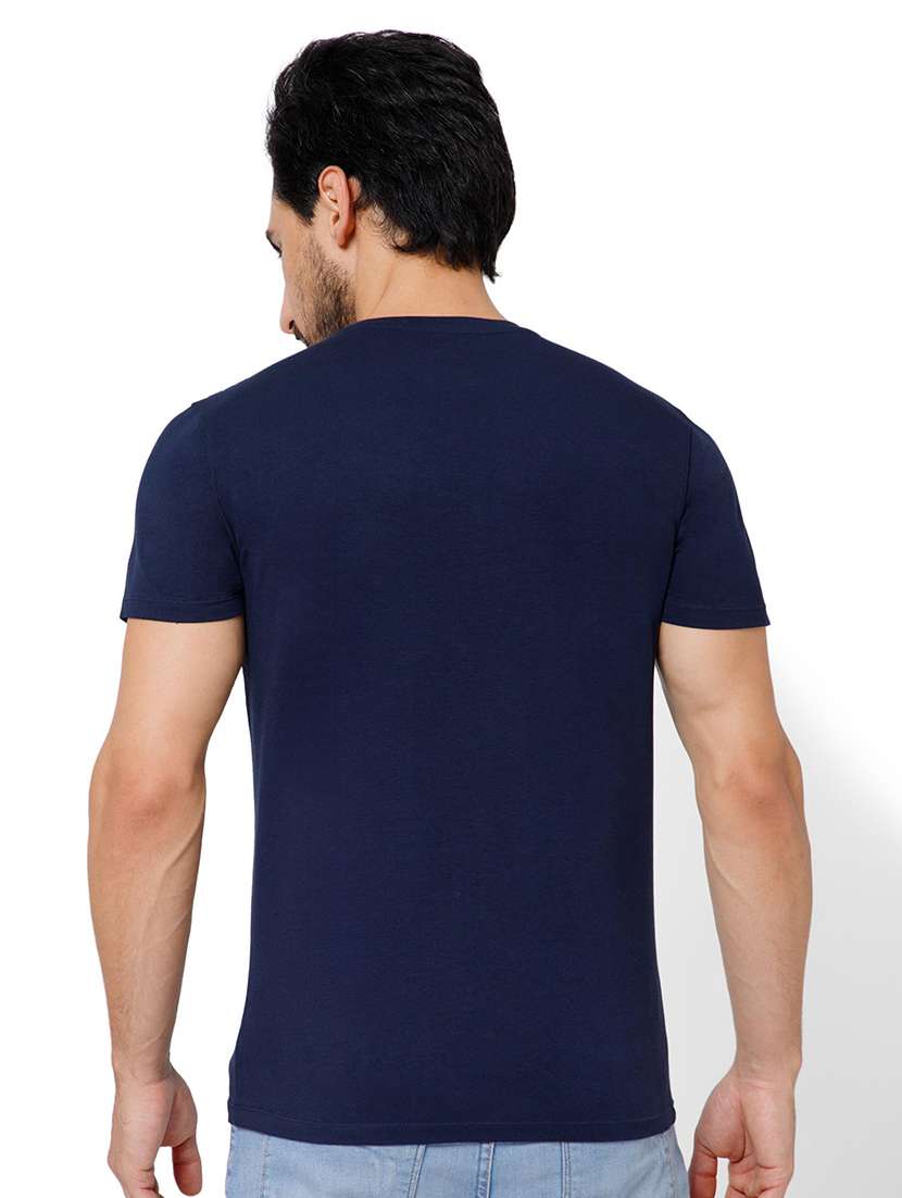 men solid short sleeve slim fit t-shirt - 22081975 -  Standard Image - 2